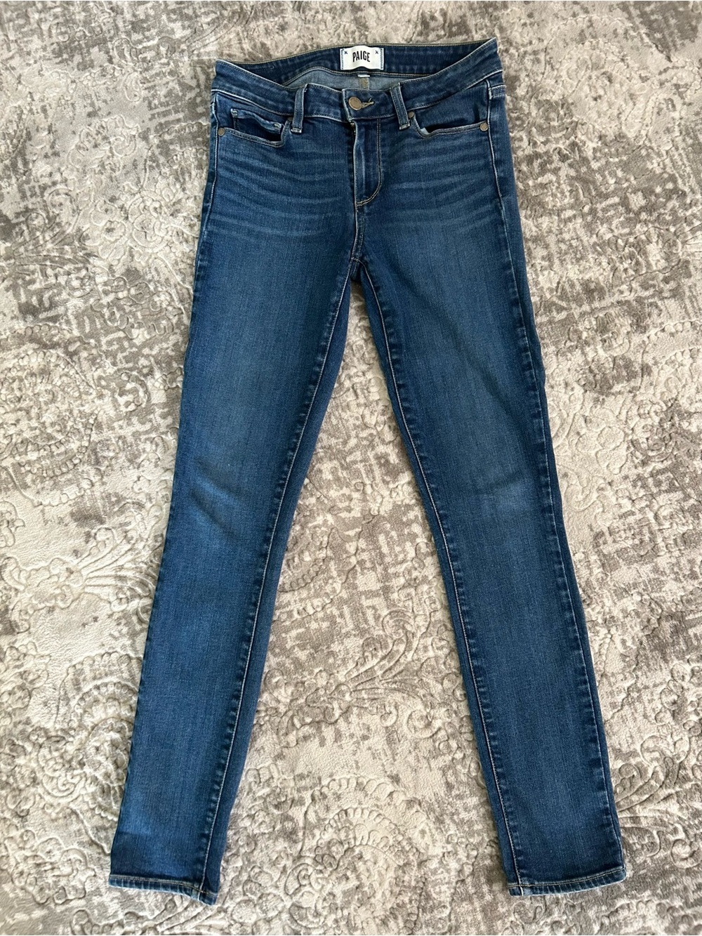 PAIGE SKYLINE SKINNY JEANS SIZE 27 - Picture 3 of 8